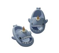 LUYYBDBG Slippers Cute Shark For Women & Men Summer Platform Night Glow-in-the-dark Indoor Beach Slides Home Street Wear Diy Accessory-22-eu38-39