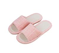 LUYYBDBG Slippers Japanese Linen For Women, Small Xiangfeng Home Couples, Use, Four Seasons, Guests Leaking Toes And Silent Floor Drag
