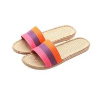 LUYYBDBG Slippers Linen Summer Couple Sweat-absorbing Sandals Eva Home