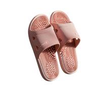 LUYYBDBG Slippers Solid Colour Men's Bathroom Anti-slip Massage Sandals Women Simple Soft Bottom Health Shoes-2-42-43