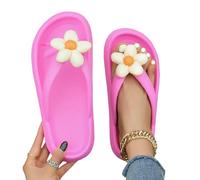 LUYYBDBG Slippers Summer Flip Flops Women Sunflower Pattern Slides One-piece Eva Non-slip Beach Holiday Shoes Home Indoor Slippers-6-40-41