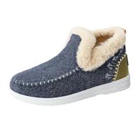 LUYYBDBG slippers Women's Boots Snow Casual Women Shoes Platform Woman Lightweight Ankle Plush Winter Footwear-blue-39