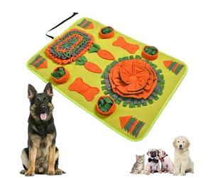 LUYYBDBG Snuffle Mat Carrot-style Pet Sniffing Mat, Dog Training Slow Food Blanket, Foraging-101 * 71cm-orange