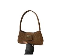 LUYYBDBG Women's bags Fashionable Design, Retro Leopard Print Bow Armpit Bag, Feminine Texture Shoulder Bag-brown