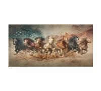 LUYYSKY American Rustic Horse Quick-Drying Beach Towel, Realistic Retro Western Desert Farm Animal Running Horse Travel Vacation Single Sided Pile Bathroom Towels