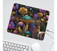 LUYYSKY Beautiful Abstract Botanical Mushroom Non-Slip Rubber Mouse Pad Classic Bohemian Tropical Rainforest Plants Mushroom Floral Print Mouse Pads for Computers Laptop Mouse-30 x 25 CM