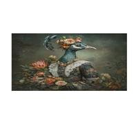 LUYYSKY Beautiful Elegant Peacock Quick-Drying Beach Towel, Vintage Colorful Tropical Spring Flowers Animal Peacocks Travel Vacation Single Sided Pile Bathroom Towels