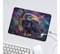 LUYYSKY Beautiful Realistic Bald Eagle Waterproof Base Mouse Pad Modern Abstract Neon Galaxy Animal Eagle Plant Flowers Dreamcatcher Desk Accessories Decor Lightweight Mouse Pad-24 x 20 CM