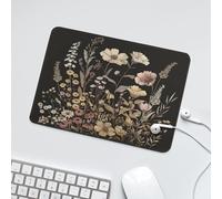 LUYYSKY Boho Abstract Daisies Flowers Waterproof Base Mouse Pad Watercolor Minimalist Spring Floral Forest Desk Accessories Decor Lightweight Mouse Pad-24 x 20 CM