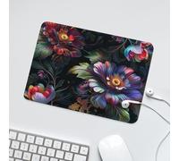 LUYYSKY Boho Abstract William Morris Floral Non-Slip Rubber Mouse Pad Modern Spring Garden Plants Floral Mouse Pads for Computers Laptop Mouse-24 x 20 CM