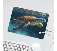 LUYYSKY Classic Tropical Animal Turtle Waterproof Base Mouse Pad Beautiful Natural Ocean Underwater Sea Life Turtle Coral Desk Accessories Decor Lightweight Mouse Pad-24 x 20 CM