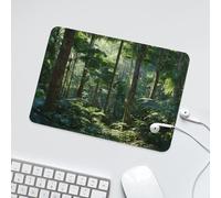 LUYYSKY Colorful Classic Palm Trees Waterproof Base Mouse Pad Realistic Tropical Forest Plants Palm Trees Green Leaves Desk Accessories Decor Lightweight Mouse Pad-24 x 20 CM