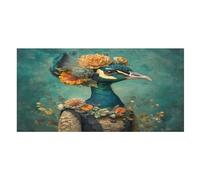 LUYYSKY Colorful Elegant Peacock Quick-Drying Beach Towel, Vintage Beautiful Tropical Spring Flowers Animal Peacocks Travel Vacation Single Sided Pile Bathroom Towels