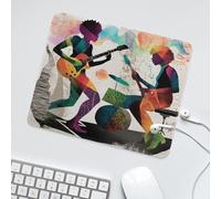 LUYYSKY Colorful Modern Music Band Theme Non-Slip Rubber Mouse Pad Funny Musical Instruments Guitar Drum Kit Print Mouse Pads for Computers Laptop Mouse-30 x 25 CM