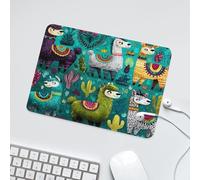 LUYYSKY Cute Cartoon America Sheep Waterproof Base Mouse Pad Colorful Funny Farm Animals Alpaca Tropical Plant Cactus Desk Accessories Decor Lightweight Mouse Pad-24 x 20 CM