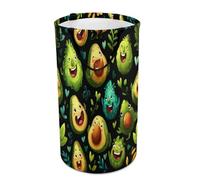 LUYYSKY Cute Realistic Avocado Collapsible Dirty Clothes Basket, Cartoon Funny Tropical Fruits Theme Avocado Portable Clothes Storage Basket