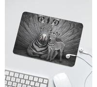 LUYYSKY Cute Realistic Baby Zebra Non-Slip Rubber Mouse Pad Classic Rustic Black&White Bohemian African Animal Horse Zebra Mouse Pads for Computers Laptop Mouse-24 x 20 CM