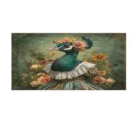 LUYYSKY Elegant Colorful Peacock Absorbent Beach Towel, Beautiful Vintage Tropical Spring Flowers Animal Peacocks Outdoor Single-Sided Velvet Beach Towel