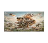 LUYYSKY Funny Cute Squirrel Quick-Drying Beach Towel, Rustic Vintage Ethnic American Soldier War Theme Wildlife Travel Vacation Single Sided Pile Bathroom Towels