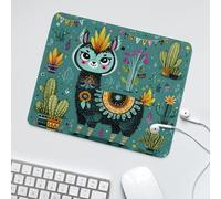 LUYYSKY Funny Rustic America Sheep Waterproof Base Mouse Pad Colorful Anime Farm Animals Tropical Plant Cactus Desk Accessories Decor Lightweight Mouse Pad-30 x 25 CM