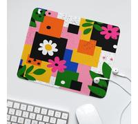 LUYYSKY Funny Rustic Leaf Print Waterproof Base Mouse Pad Modern Geometric Botanical Plant Palm Leaves Pattern Desk Accessories Decor Lightweight Mouse Pad-30 x 25 CM