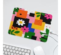 LUYYSKY Funny Rustic Leaf Print Waterproof Base Mouse Pad Modern Geometric Botanical Plant Palm Leaves Pattern Desk Accessories Decor Lightweight Mouse Pad-24 x 20 CM