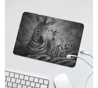LUYYSKY Retro Abstract African Zebra Waterproof Base Mouse Pad Classic Realistic Farmhouse Animal Horse Baby Zebra Desk Accessories Decor Lightweight Mouse Pad-24 x 20 CM