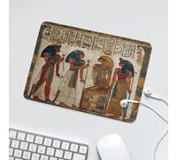 LUYYSKY Retro Ancient Egyptian Non-Slip Rubber Mouse Pad Classic Antique Mystic Egypt Pharaoh&Queen Hieroglyphics Mouse Pads for Computers Laptop Mouse-24 x 20 CM