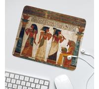 LUYYSKY Rustic Ancient Egyptian Waterproof Base Mouse Pad Mystical Beautiful Egypt Pharaoh&Queen Hieroglyphics Desk Accessories Decor Lightweight Mouse Pad-30 x 25 CM