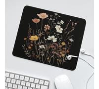 LUYYSKY Rustic Boho Daisies Flowers Non-Slip Rubber Mouse Pad Abstract Minimalist Spring Floral Forest Mouse Pads for Computers Laptop Mouse-30 x 25 CM