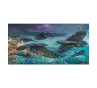 LUYYSKY Rustic Realistic Crows Absorbent Beach Towel, Vintage Fantasy Halloween Theme Wild Animals Black Raven Outdoor Single-Sided Velvet Beach Towel