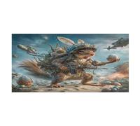 LUYYSKY Vintage Rustic Squirrel Quick-Drying Beach Towel, Funny Cute Ethnic American Soldier War Theme Wildlife Travel Vacation Single Sided Pile Bathroom Towels