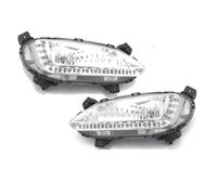 LUYYT Fog Light Assembly Bumper Fog Light Lamp Replacement Daytime Running Ligh compatible with for Hyundai Santa Fe IX45 2013 2014 2015 12V, pair