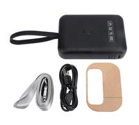 Luz LED UV de 405 nm para extensiones de cabello, lámpara portátil de curado con pegamento UV, curado rápido de 18 W con pantalla de batería precisa, herramienta portátil para (Black)