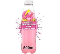 Luz Zero Sugar Pink Lemonade Drink 500ml PMP - Refreshing Sparkling Energy Drink with a Fruity Lemonade Flavour and No Sugar (6 x Bottle)