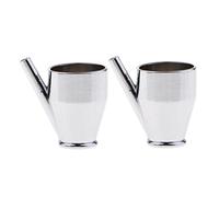 Luzhengyang 2 Pieces 5ml Metal Airbrush Color Cup for Double Single Action Airbrushes