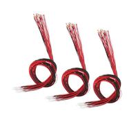 Luzhengyang Pack of 60 Micro Landscape Warm White Red LED s Kit for Miniature Art DIY Train Model with 30cm Wire-Length, 3V Voltage, and Material