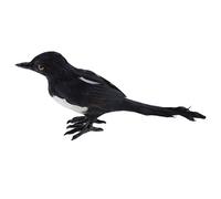 Luzhengyang Realistic Life-size Magpie Peacock Bird Garden Ornaments - Highly Detailed Outdoor Figurine for Home and Garden Decor - Artificial Feathers with Lifelike Shape - #1 Magpie