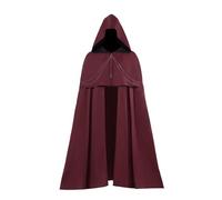 LUZOUCHE Monk Robe Costume Men's Prister Robe Costume Medieval Cape with Hood Halloween Costume Ideal for Theme Party, Halloween, Carnival and Fancy Dress Stage Clothing