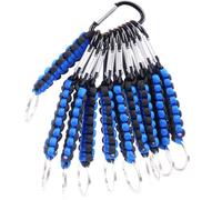 Luzoybo 10PCS Paracode Keychain with Carabiner Clips for Keys Backpack, Men, Women Camping, Hiking, Fishing (Blue)