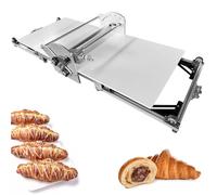 Luzphened Commercial Dough Sheeter Machine, Croissant Dough Laminator, Folding Dough Sheeter, Stainless Steel Dough Sheeter for Homemade Fudge Crust Pizza Dough