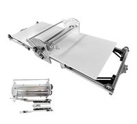 Luzphened Croissant Dough Laminator, Folding Dough Sheeter, Electric Dough Roller, Dough Machine with Adjustable Thickness 2-30mm, for Bakery Home Croissant Pizza