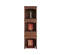 LUZZILE Butsudan Shentai Cabinet Household Three Story Buddha Chinese Style Standing Cabinet Living Room Offering Table Modern Ancestral Shrine Solid Wood Altar Table