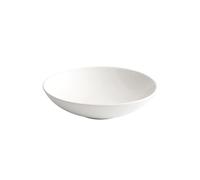 LUZZILE Dining Plates 8-inch Chinese Pure White Simple Small Bowl Kitchen Tableware Ceramic Household Round Hotel Restaurant Hot Pot Preparation Plate Ceramic Dinner Plates