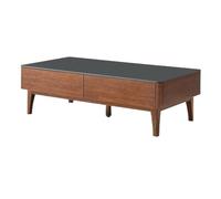 LUZZILE Mesa Para Centro De Sala Home Living Room Table Light Luxury Storage Simple Small Apartment Solid Wood Coffee Table Coffee Table(130cm)