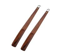LUZZILE Shoehorn Solid Wood Long-Handled Shoehorn, 21.5-Inch Shoe-On Aid, Ideal For Seniors Or As A Gift(2 pcs)