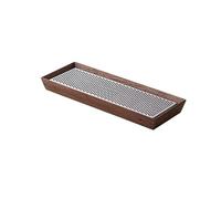 LUZZILE Tea Tray Walnut Tea Tray Small Tea Table, Water Storage And Drain Tray Dry Tea Tray Home Tea Table Tea Tray Tea Trays For Serving(M)