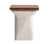 LUZZILE Tiny Side Table Tea Table Nordic Art Solid Wood Side Table Square Corner Table Living Room Sofa Side Table Solid Wood Small Tea Table C End Table For Couch