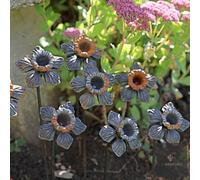 LV Bespoke Daffodil - Floral Metal Garden Stakes, Short.