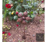 LV Bespoke Flower 1 - Floral Metal Garden Stakes, Short.